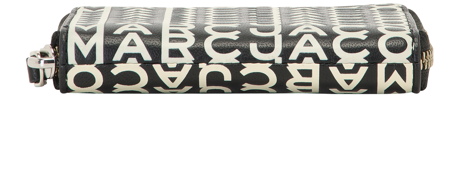 Marc Jacobs Monogram Small Zipped Wallet, &pound;50, Accessories, Black/White, Leather, Top view